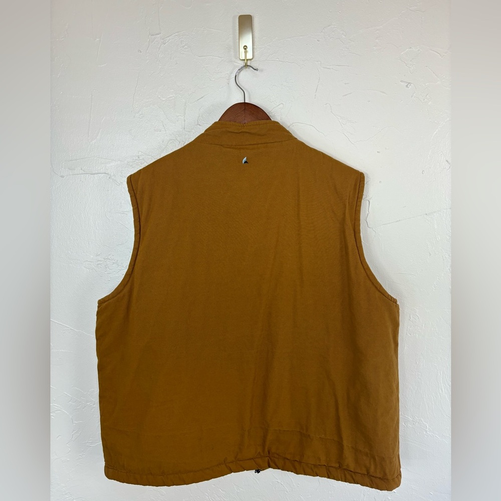 TAILOR VINTAGE CONNECTICUT Canvas Vest Outdoor Quilted Red Plaid‎ Cabincore XL - Picture 15 of 16